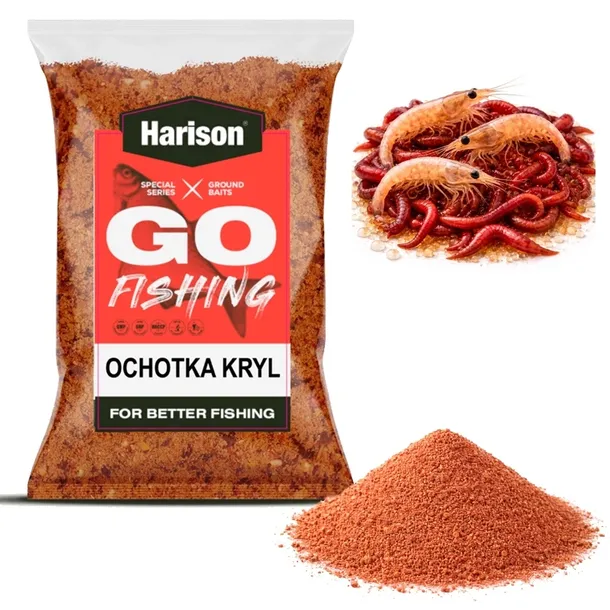 Zanęta wędkarska HARISON 1 kg GO-FISH karp lin karaś płoć - Ochotka - Kryl