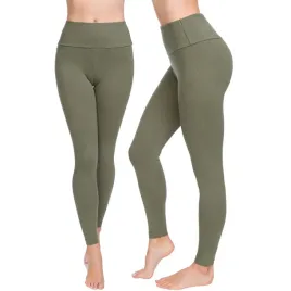 Zdjęcie produktu LEGGINSY DAMSKIE Z WYSOKIM STANEM GETRY KHAKI 38