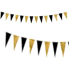 girlanda-baner-proporczyki-czarno-zlote-215m