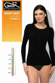 gatta-t-shirt-l-women-keep-hot-s-black