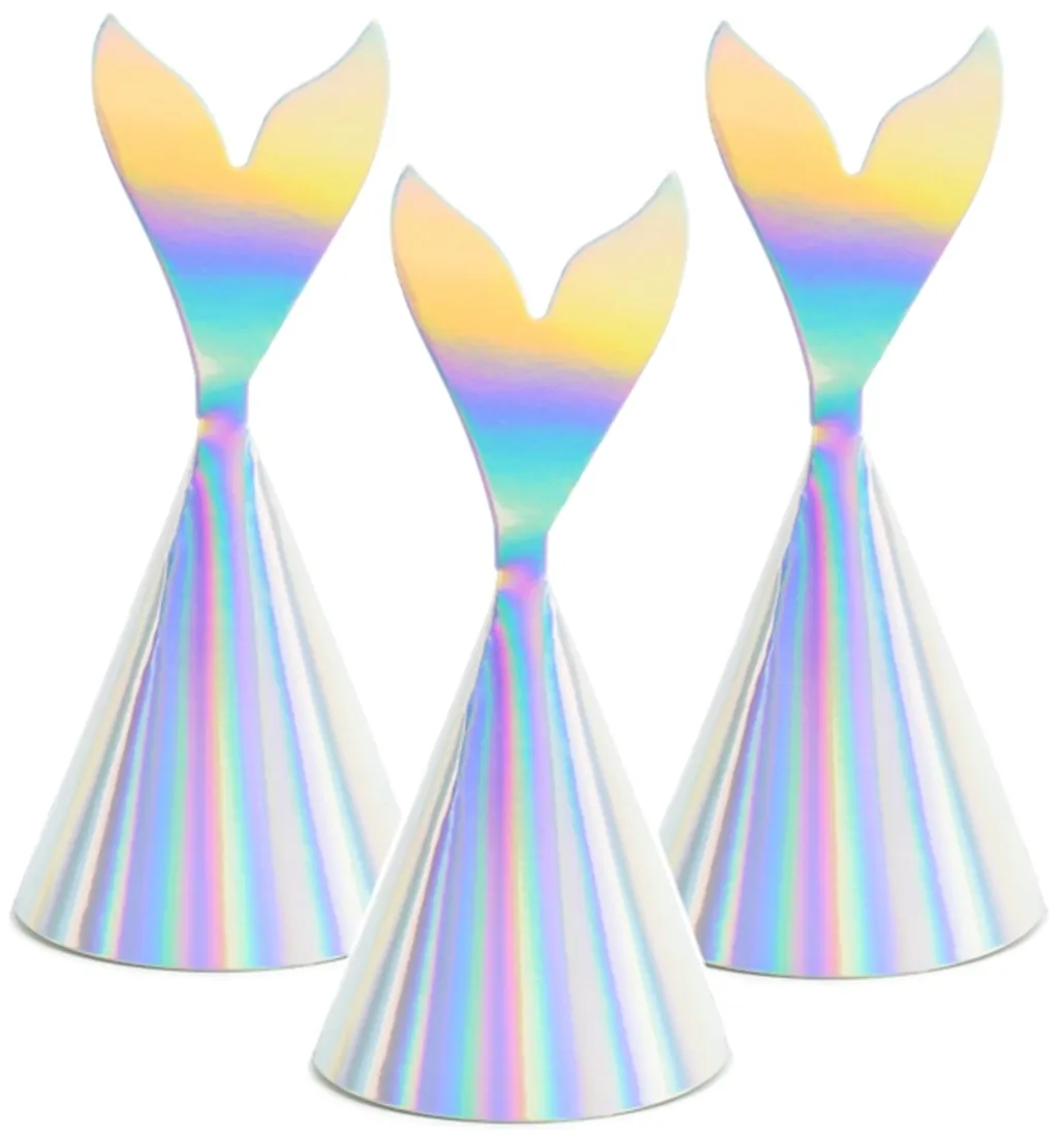 czapeczki-urodzinowe-party-deco-syrenka-18-cm-6-szt