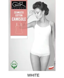 gatta-seamless-cotton-camisole-xl-white