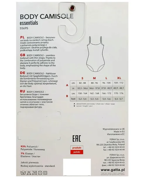 gatta-body-camisole-xl-white-stan-nowy