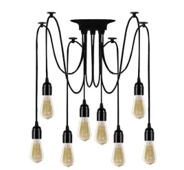 lampa-sufitowa-wiszaca-zyrandol-pajak-8-e27-led