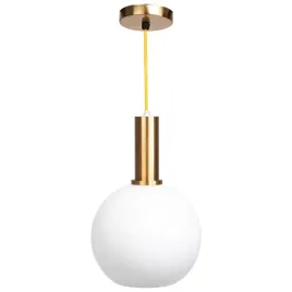 lampa-sufitowa-wiszaca-biala-kula-mleczna-gold