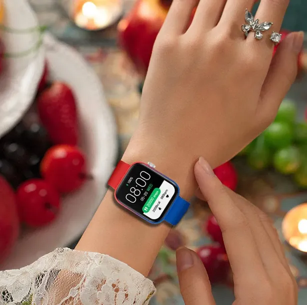 smartwatch-rubicon-rnce97-czerwony-bt-call-funkcje-ekran-dotykowy-krokomierz-monitor-pracy-serca-wodoszczelny