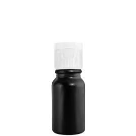 butelka-szklana-10ml-czarna-z-nakretka-flip-top-biala