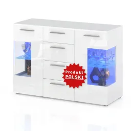komoda-4-szuflady-150-cm-led-witryna-polysk-bialy