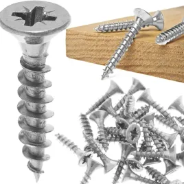 100x-wkret-drewna-zestaw-hartowany-25x10mm-ocynk-srebrny-komplet