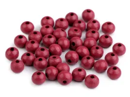 koraliki-drewniane-bordo-8mm-30szt