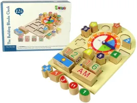 drewniany-edukacyjny-zegar-sorter-klocki-kolorowe-liczby