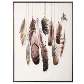 plakat-w-ramie-boho-feathers
