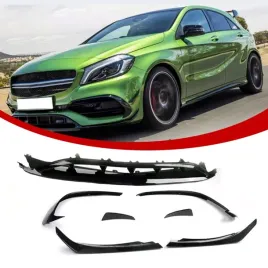 mercedes-a45-w176-bodykit-pakiet-dokladek-spoiler-amg-look-czarny-polysk