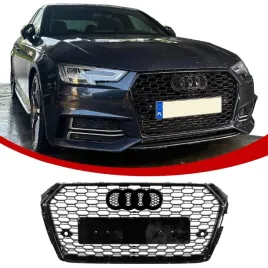 audi-a4-b9-przednia-atrapa-chlodnicy-grill-plaster-miodu-rs-czarny-polysk