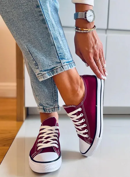 trampki-damskie-klasyczne-basic-wine-38-marka-inna