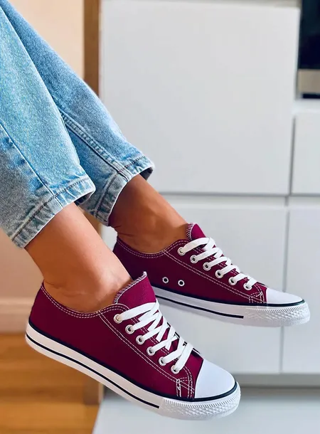 trampki-damskie-klasyczne-basic-wine-37-kolor-czerwony