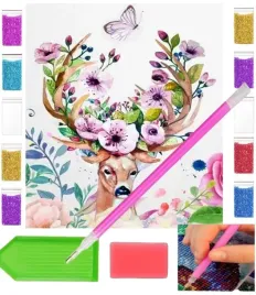 haft-diamentowy-obraz-40x30-duzy-zestaw-dla-dzieci-poroze-jelenia-kwiaty