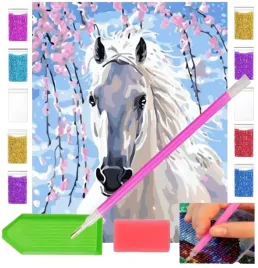 haft-diamentowy-obraz-40x30-duzy-zestaw-dla-dzieci-bialy-kon-rumak-konie