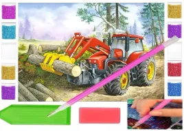haft-diamentowy-obraz-30x25-zestaw-dla-dzieci-traktor-pojazd-wies-farma
