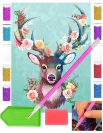 haft-diamentowy-obraz-duzy-zestaw-dla-dzie-30x40-jelen-poroze-kwiaty-piesek