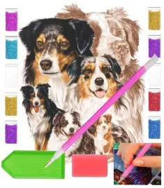 haft-diamentowy-pies-rasa-owczarek-australijski-30x40-obraz-duzy-zestaw-dla
