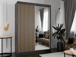 szafa-przesuwna-lamelo-szerokosc-150-cm-czarna-front-lustro-lamele-dab-wota