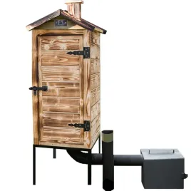Zdjęcie produktu Wędzarnia drewniana ogrodowa solidna 120cm opalana