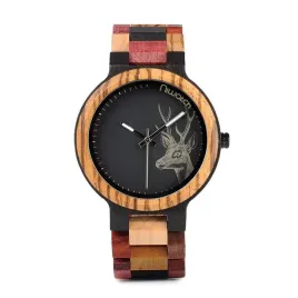 zegarek-drewniany-niwatch-colour-deer-tarcza-45-mm