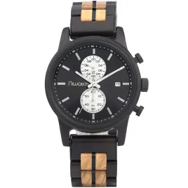 meski-zegarek-drewniany-niwatch-chrono-chacate-preto-and-olive
