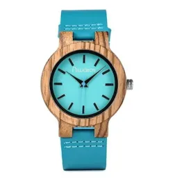 zegarek-drewniany-niwatch-basic-na-turkusowym-pasku-tarcza-38-mm