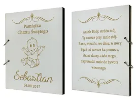 album-na-zdjecia-bialy-z-grawerem-prezent-na-chrzest-prezent