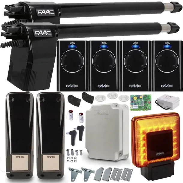 ZESTAW AUTOMATYKI FAAC ALFA 414 4xPILOT LAMPA XLED