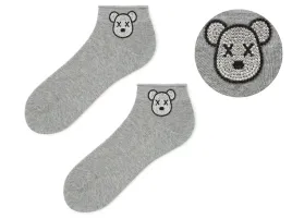 skarpetki-damskie-z-glowa-misia-cotton-crazy-bear