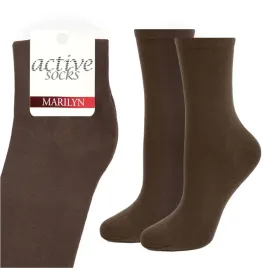 skarpetki-damskie-bawelniane-gladkie-tabako-polskie-active-forte-58-marilyn