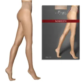 Zdjęcie produktu Marilyn Rajstopy Cienkie Gładkie Daino Exclusive Silk 15 Den Lux Line 3/4