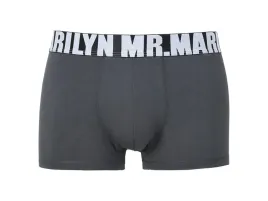 Zdjęcie produktu Gładkie bawełniane bokserki męskie Letters Marilyn