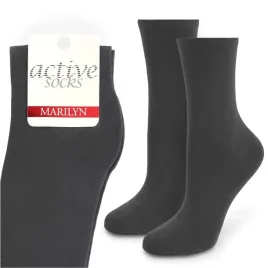 skarpetki-damskie-bawelniane-gladkie-c-grafit-polskie-active-forte-marilyn