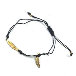 bransoletka-sznurkowa-czarna-zlota-zawieszka-dwa-listki-gs00617