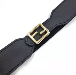pasek-damski-czarny-waski-na-gumie-zlota-klamra-bs002661