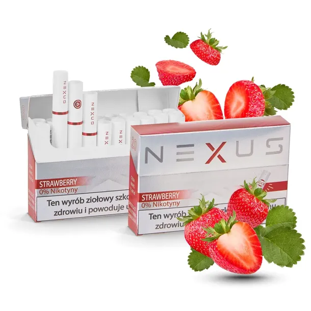 NEXUS STRAWBERRY/TRUSKAWKA FREE. Bezdymne wkłady do podgrzewaczy typu IQOS.