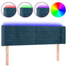 zaglowek-do-lozka-z-led-ciemnoniebieski-147x16x78-88-cm-aksamit
