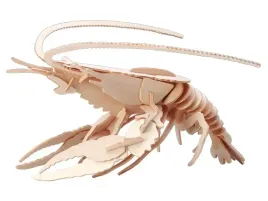 homar-skladanka-drewniana-puzzle-3d-h003