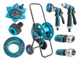 zestaw-ogrodowy-waz-zlaczki-wozek-zraszacze