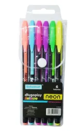 dlugopisy-zelowe-6szt-neon