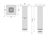 stopka-ozdobna-dn-738-h-100-chrom-stan-nowy