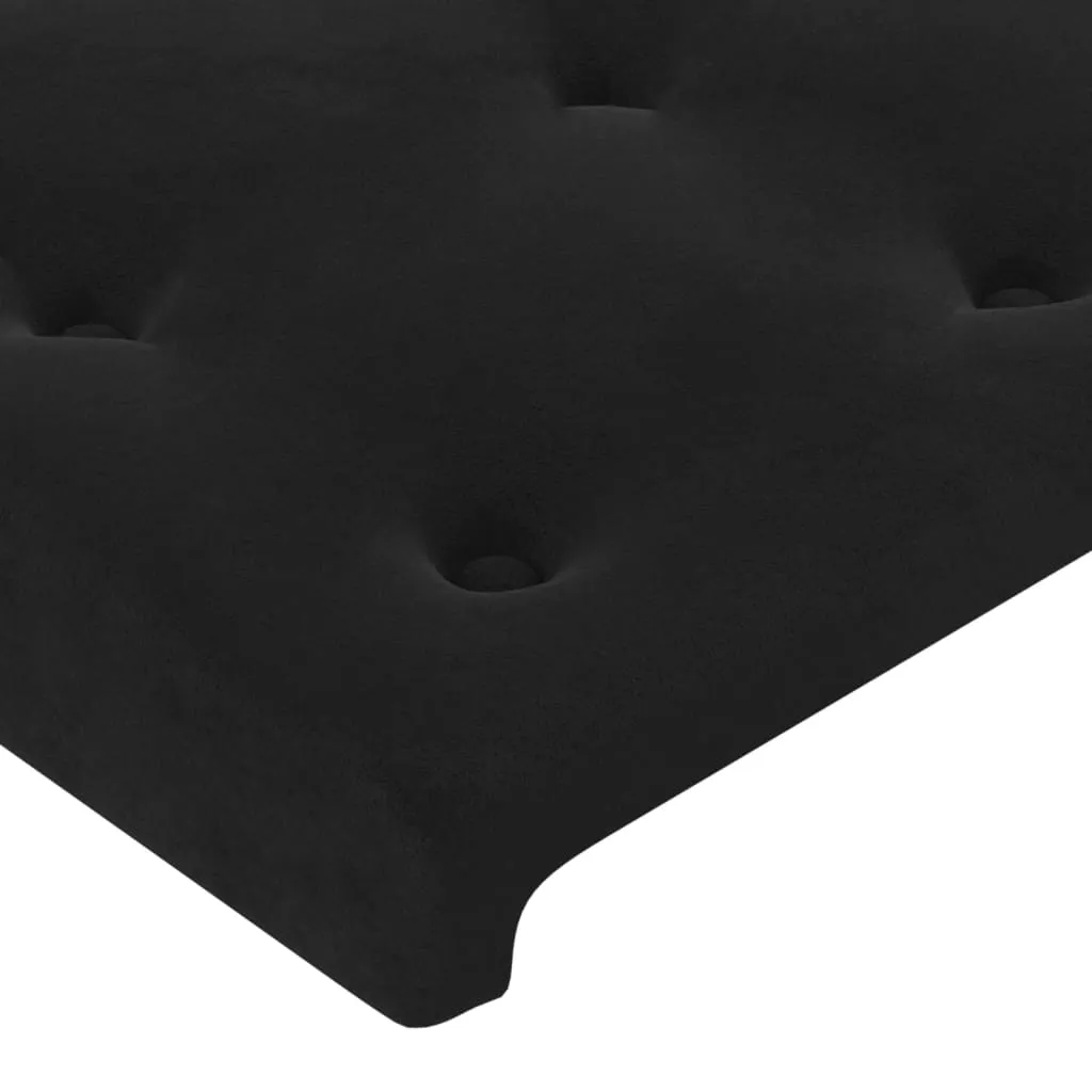 zaglowek-led-czarny-200x118cm-aksamit-stan-nowy