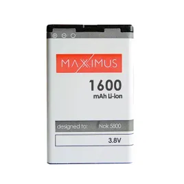 Zdjęcie produktu Bateria MAXXIMUS NOKIA 5800 1600mAh Li-Ion BL-5J
