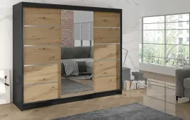 szafa-przesuwna-z-lustrem-200x215x58-trzydrzwiowa-czarny-artisan
