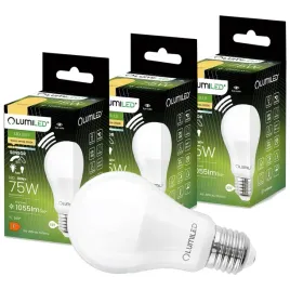 Zdjęcie produktu 3X ŻARÓWKA LED E27 10W CZUJNIK RUCHU I ZMIERZCHU