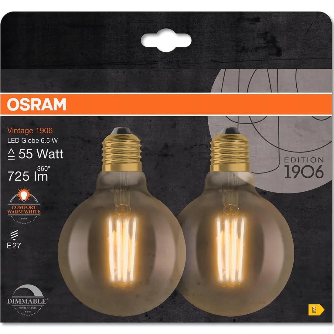 2x-zarowka-ozdobna-led-e27-65w-sciemnialna-osram-stan-nowy